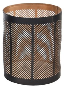 Suport de lumânări din metal În Decor Line negru, 10 x 10 x 12 cm