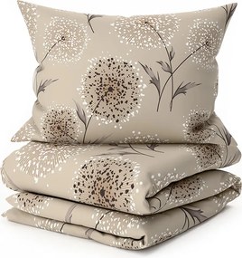 Lenjerie de pat din crepon PAMPELINO POLY maro deschis Dimensiune lenjerie de pat: 70 x 90 cm | 140 x 200 cm