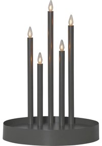 Decorațiune luminoasă neagră ø 32 cm Deco – Star Trading