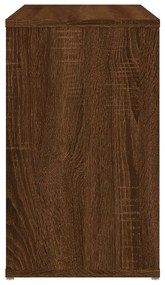 Dulap lateral, stejar maro, 60x30x50 cm, lemn prelucrat 1, Stejar brun