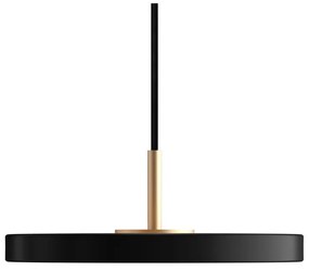 Lustră neagră LED cu abajur din metal ø 15 cm Asteria Micro – UMAGE