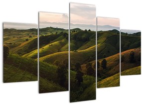 Tablou - Priveliște spre dealurile din Thailanda (150x105 cm)
