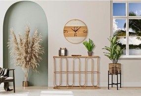 Masă consolă în culoare naturală din ratan 32x110 cm Samui – Mauro Ferretti