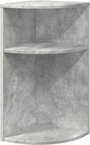 vidaXL Masă laterală Gri din beton 29,6 x 29,6 x 60 cm Lemn compozit