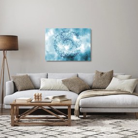 Tablou pe sticlă - Mandala cerească (70x50 cm)