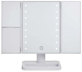 Oglindă cu efect de mărire cu led 1x 2x 3x alb (34,7 x 11,5 x 29 cm)