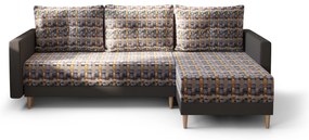 Colțar Glimmer L (Negru + multicolor) (D). 1062002