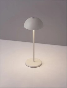 Lampa LED portabila iluminat exterior decorativ ROSE alba
