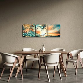 Tablou - Val (cu ceas) (90x30 cm)
