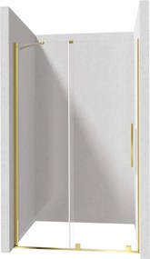 Profil pentru usa cabina de dus, incastrata, auriu, 195 cm, Sistem Prizma Auriu