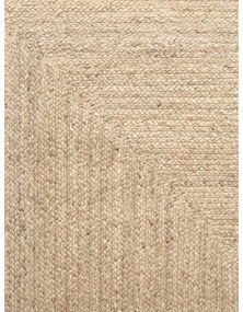 Covor culoare naturală deschisă reversibil, țesut manual din iută 80x150 cm Sharmila Natural White – Hanse Home