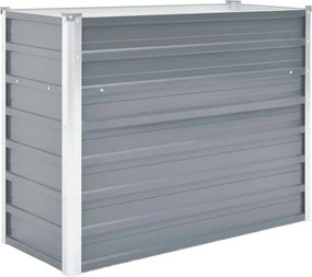 vidaXL Strat înălțat de grădină, gri, 100x40x77 cm, oțel galvanizat