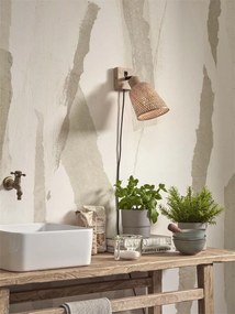 Aplica de perete eco din bambus Java nat/15x17, natural