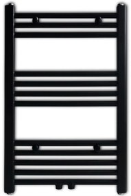 141905 vidaXL Radiator port-prosop încălzire centrală baie drept negru 500 x 764 mm