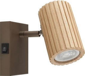 Brilliant - Aplica spot de perete LAKEWOOD 1xGU10/10W/230V maro