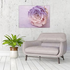 Tablou detaliu florii de trandafir (70x50 cm)