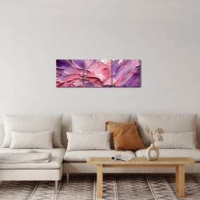 Tablou - Abstracție romantică (cu ceas) (90x30 cm)