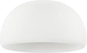 Lustra aplicata tavan cu textura granulata Davo 43cm, alb piatra