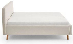 Pat crem tapițat fără somieră 120x200 cm Mattis – Meise Möbel