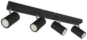 Plafoniera cu 4 spoturi directionabile design modern ROBBY negru mat