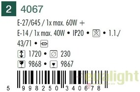 Lampadar modern, Lampa de podea, Diana 4067 RX