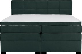 Pat boxspring, 200x200, verde, APRIL