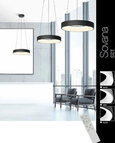 Lustra LED dimabila cu telecomanda SOVANA TOP alba 45 ZZ AZ3433