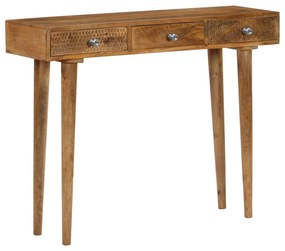 vidaXL Masă consolă, 102 x 30 x 79 cm, lemn masiv de mango