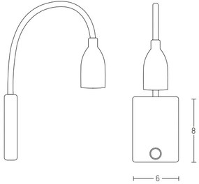 Lampă LED de perete LED/3W/230V alb Zambelis H33