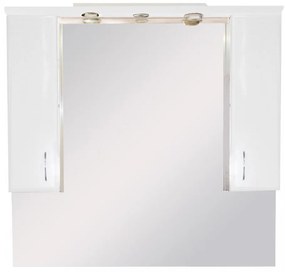 Dulap suspendat pentru baie Bianca Plus 105, alb lucios