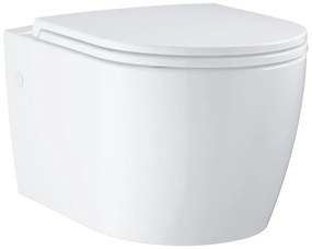 Set vas WC suspendat Grohe Bau Ceramic Rimless alb lucios cu capac softclose