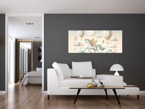 Tablou - Unicorn fericit (120x50 cm)