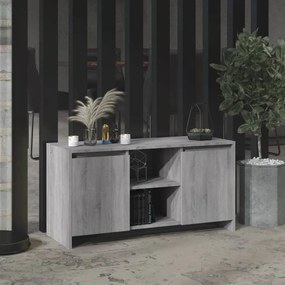 vidaXL Comodă TV, gri sonoma, 102x37,5x52,5 cm, lemn prelucrat