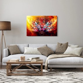 Tablou - Merkaba cu aripi, abstracție (90x60 cm)