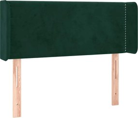 vidaXL Tăblie pat cu aripioare verde închis 83x16x78/88 cm catifea