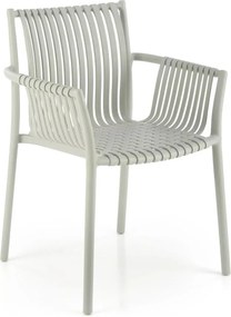 Scaun K492, gri, polipropilen, 60X56X84 cm