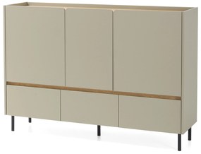 Comodă Azalio 150 cm cu sertare - eucalipt / stejar baltic dune