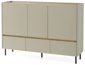 Comodă Azalio 150 cm cu sertare - eucalipt / stejar baltic dune