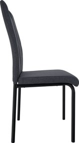 Scaun de sufragerie, gri/metal, JONKA