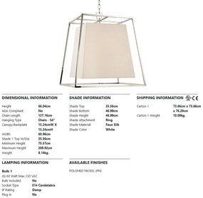 Lustra suspendata LUX, design modern, KYLE cu 6 surse de lumina