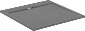 Cadita de dus patrata Ideal Standard i.life Ultra Flat S gri asfaltic 100x100 cm
