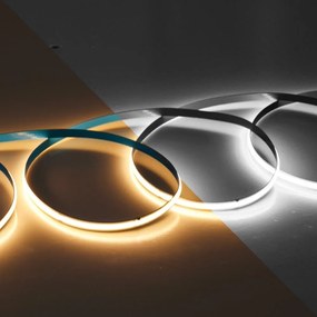 Bandă LED COB – 11 W/m, Lumină Caldă 3000 K, 5 m – 24 V