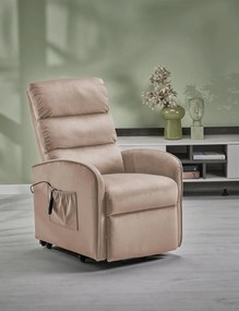 Fotoliu Maroni velvet bej H103 cm
