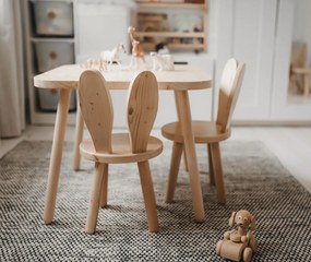 Masa si scaune pentru copii iepuras natur