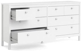Comodă albă joasă 159x80 cm Madrid – Tvilum