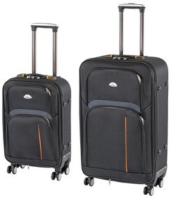 TraveLux Light III gurulós bőrönd szett fekete