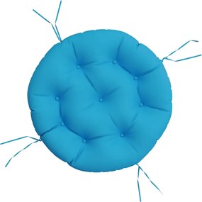 vidaXL Pernă rotundă, albastru deschis, Ø 60 x11 cm, țesătură Oxford