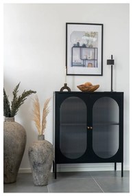 Vitrină neagră din metal 90x110 cm Adelaide – House Nordic
