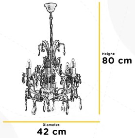 Lustră pe lanț BOTTE 5xE14/6W/230V ONLI