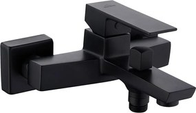 Baterie cada - dus Invena Paros negru mat